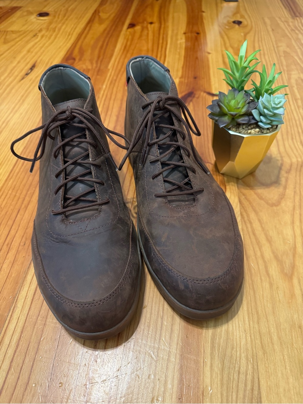Red Wing 2180 Draftsmith Aluminum Toe Chukka Work Boots Mens 14 D Brown Leather